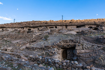 ancient village Meymand in Kerman province, Iran