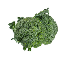 Broccoli isolated on white background with clipping path