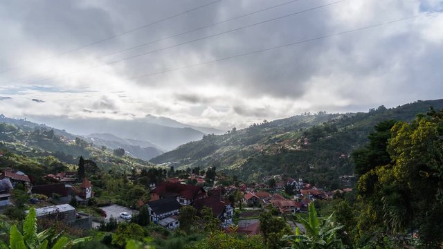 Time- lapse of Colonia Tovar. German Settlement. Aragua State, Venezuela