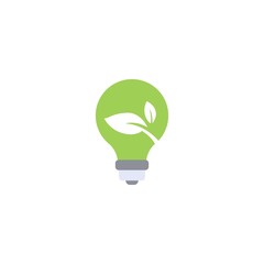 Green energy creative icon. From Ecology icons collection. Isolated Green energy sign on white background