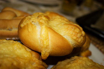 dish with many crunchy pretzels