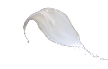 splash of milk on a white background