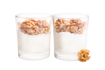 parfait dessert with nuts