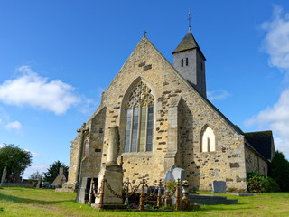 Fototapeta na wymiar Église Saint-Gobrien à Morieux, Côtes-d’Armor, Bretagne, France