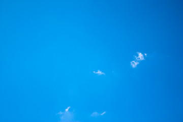 Plakat Blue sky and mini cloud, Blue sky background with white clouds