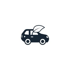 Eco car creative icon. From Ecology icons collection. Isolated Eco car sign on white background