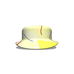 colorful hat isolated on white background