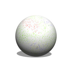 colorful ball isolated on white background