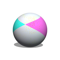 colorful ball isolated on white background