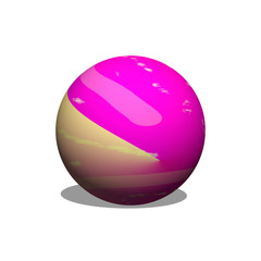 colorful ball isolated on white background