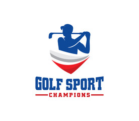 Golf Club Logo Inspiration, Golf Logo Vector Template