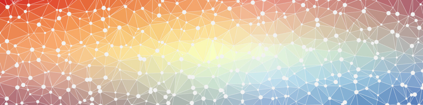 Abstract Low Polygon gradient Generative Art background illustration