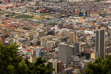 Fototapeta na wymiar aerial view of the city of malaga spain