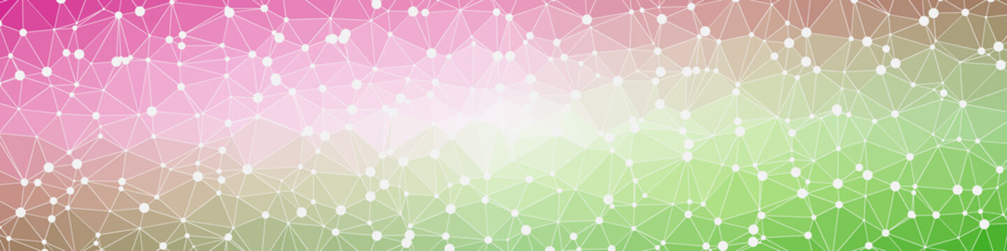 Abstract Low Polygon gradient Generative Art background illustration