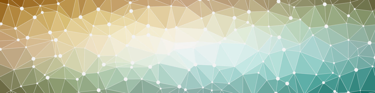 Abstract Low Polygon gradient Generative Art background illustration
