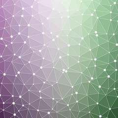 Abstract Low Polygon gradient Generative Art background illustration