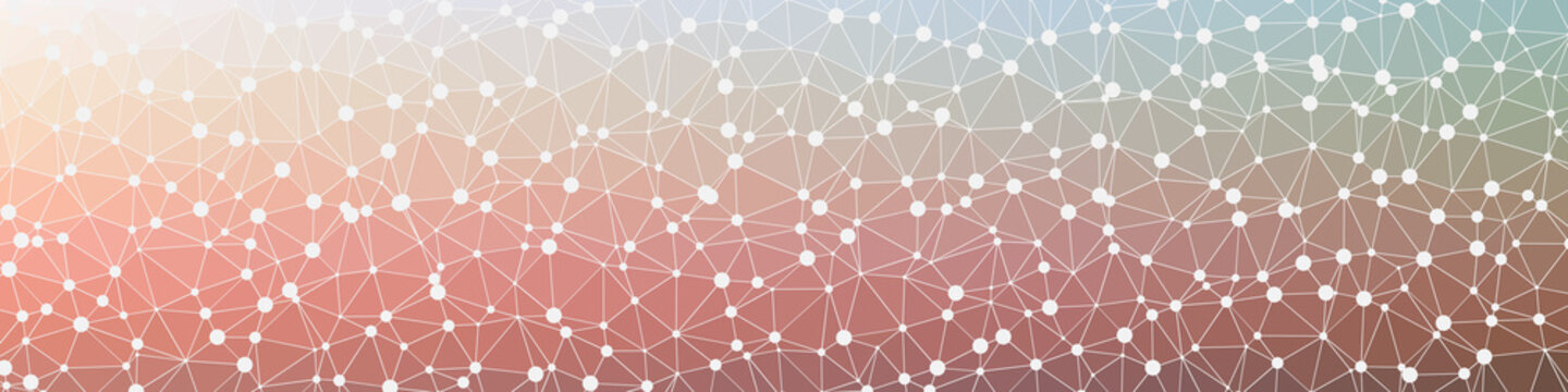 Abstract Low Polygon gradient Generative Art background illustration