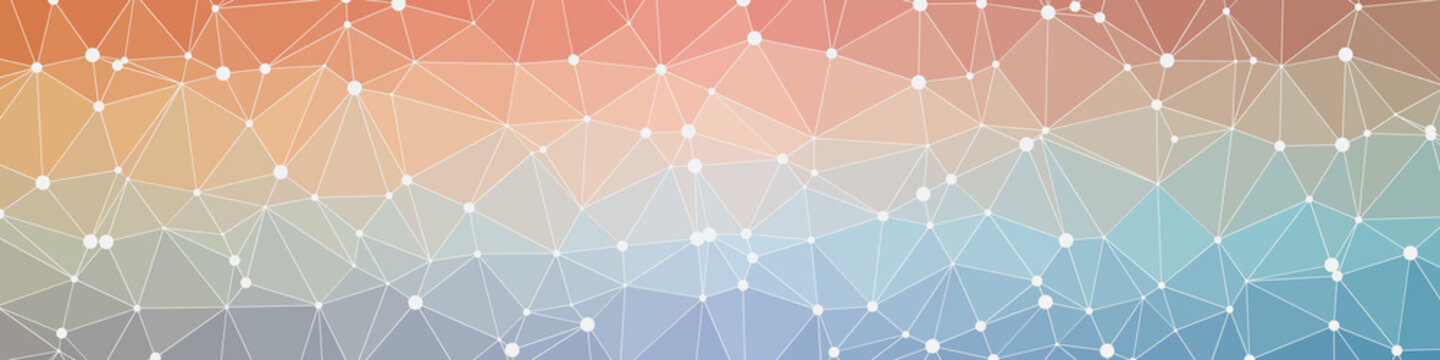 Abstract Low Polygon gradient Generative Art background illustration