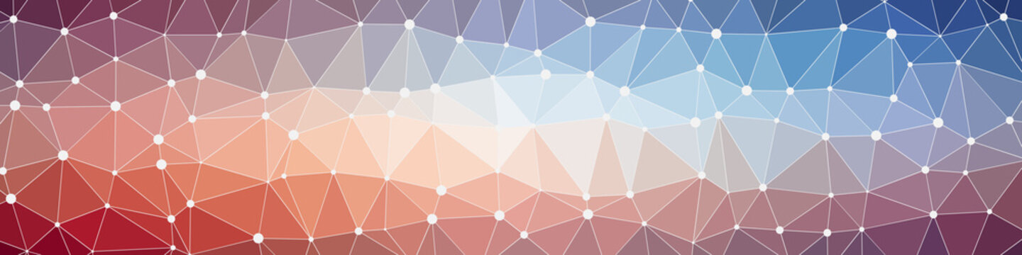 Abstract Low Polygon gradient Generative Art background illustration