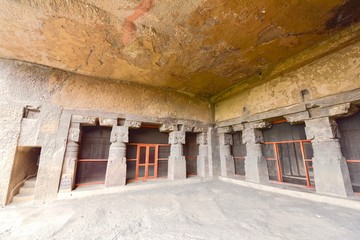 Cave Temple of the Ellora Caves in India