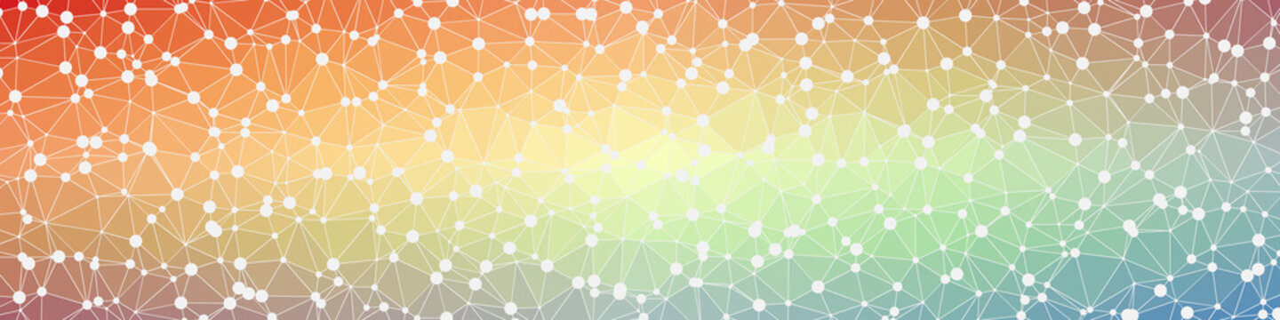 Abstract Low Polygon gradient Generative Art background illustration