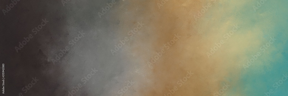 Aufkleber horizontal multicolor painting background texture with gray gray, very dark blue and dark sea green 