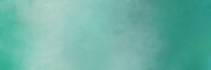 horizontal colorful grungy painting background texture with medium aqua marine, blue chill and pastel blue colors and space for text or image. can be used as header or banner