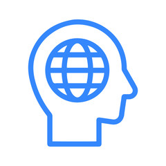 Business marketing thinking mindset icon