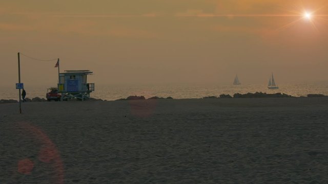 Venice Beach Ocean Sunset