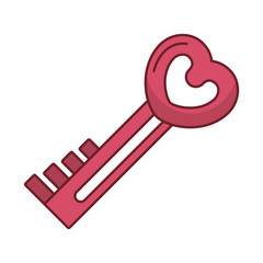 happy valentines day key door with heart