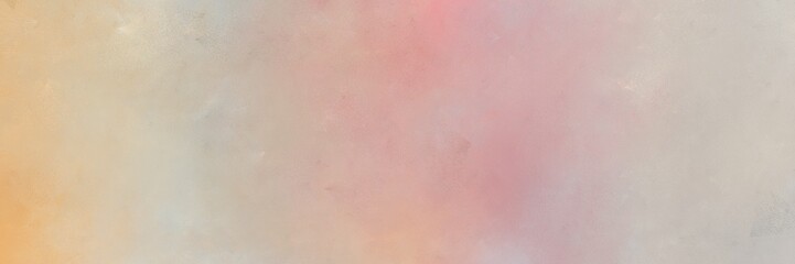 horizontal colorful distressed painting background graphic with silver, burly wood and rosy brown colors and space for text or image. can be used as header or banner