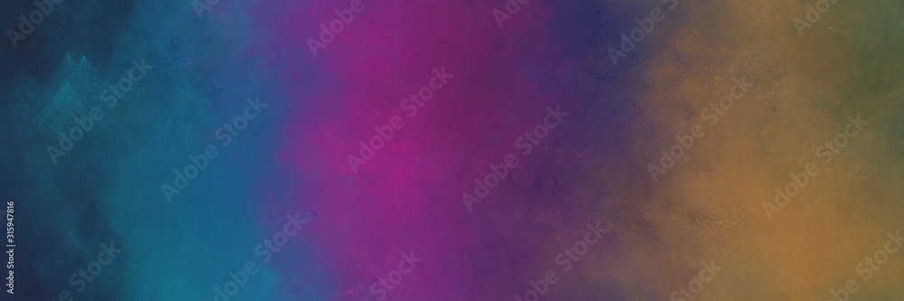 Poster horizontal old mauve, dark slate gray and pastel brown color background with space for text or image
