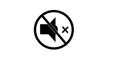Speaker icon. Music volume symbol in trendy flat style isolated