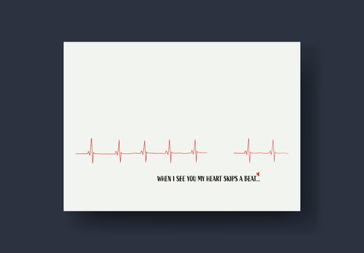 Illustrated Valentine's Day Card Layout