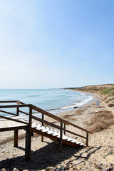 Gola del Segura on the Segura river of Guardamar del Segura, Alicante. Spain. Europe. September 23, 2019