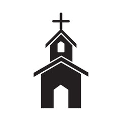 Church icon vector design template