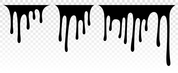 Obraz premium Dripping paint. Dripping liquid. Paint flows. Current paint, stains. Current drops. Current inks. Dripping blood. Dripping chocolate.