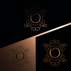 O letter Luxury Logo template vector