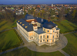 The park and Baroque chateau Kravare, the present appearance dates from the Baroque reconstruction...