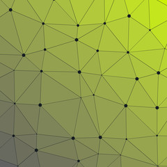 Abstract Low Polygon gradient Generative Art background illustration