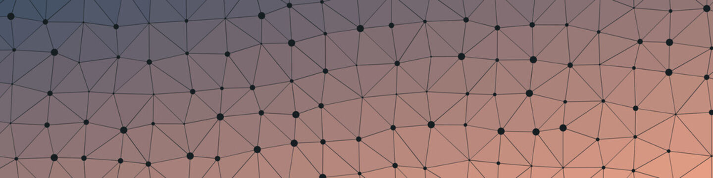 Abstract Low Polygon gradient Generative Art background illustration