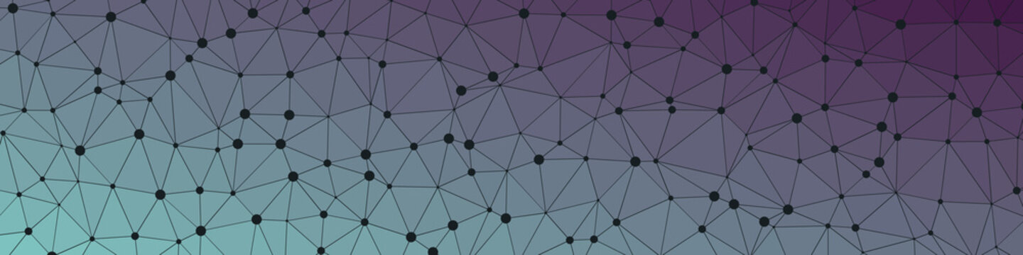 Abstract Low Polygon gradient Generative Art background illustration