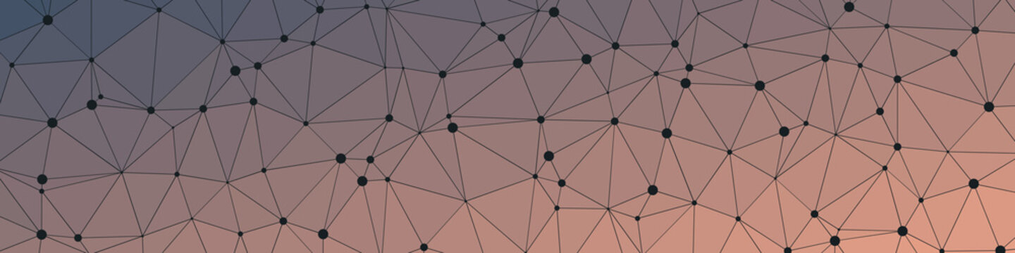 Abstract Low Polygon gradient Generative Art background illustration