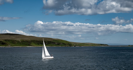 Yacht in the sea