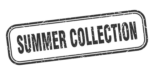 summer collection stamp. summer collection square grunge black sign