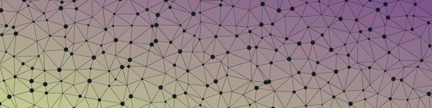 Abstract Low Polygon gradient Generative Art background illustration