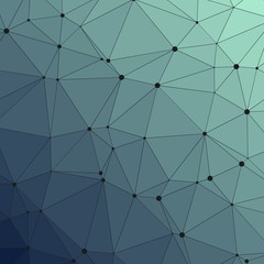 Fototapeta premium Abstract Low Polygon gradient Generative Art background illustration