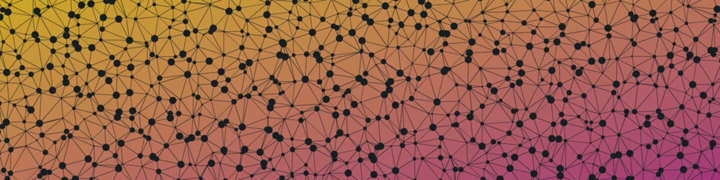 Abstract Low Polygon gradient Generative Art background illustration