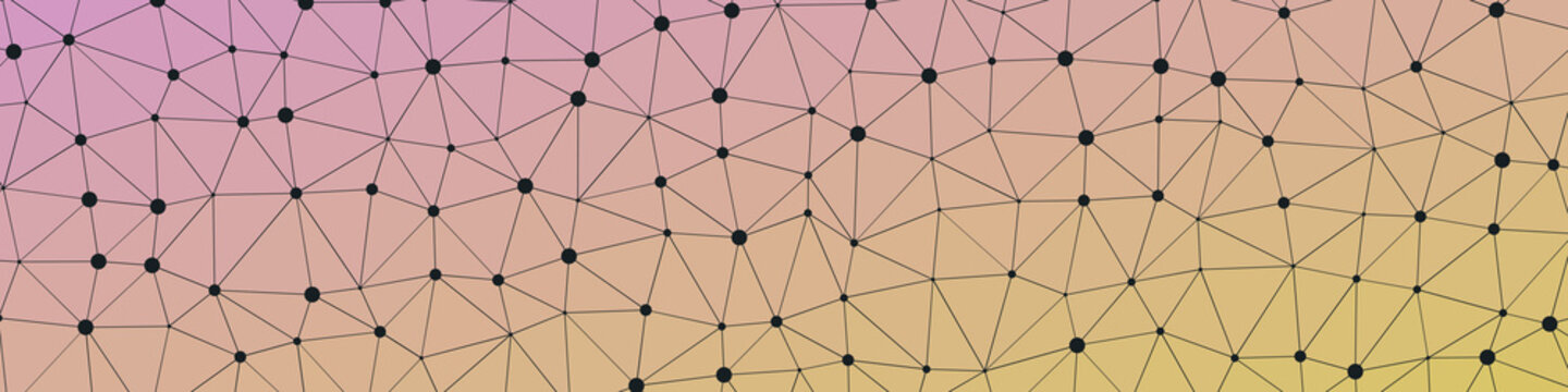 Abstract Low Polygon gradient Generative Art background illustration