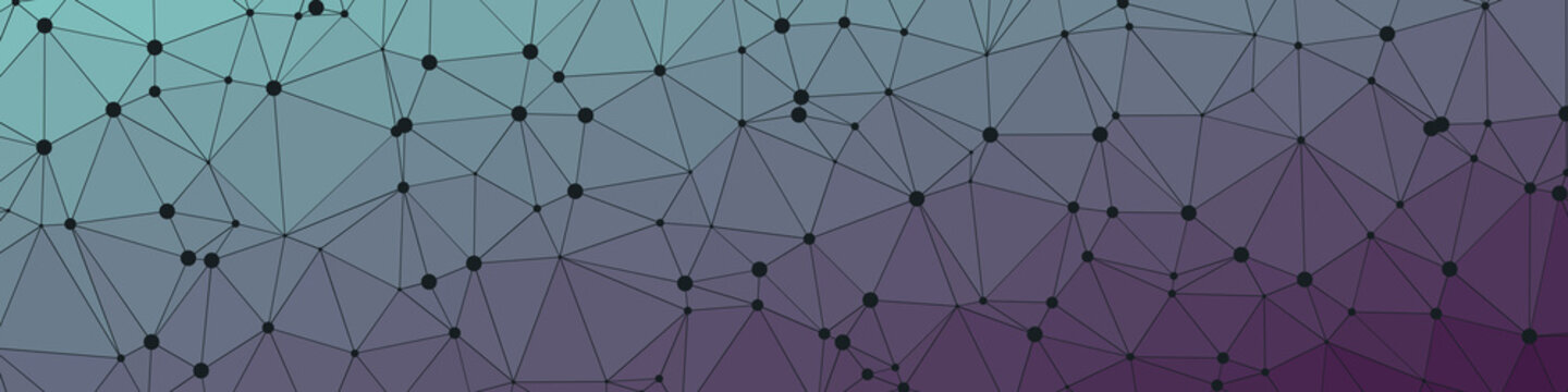 Abstract Low Polygon gradient Generative Art background illustration